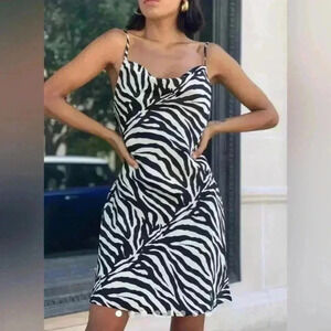 Urban Outfitters Zebra Print Mini Dress